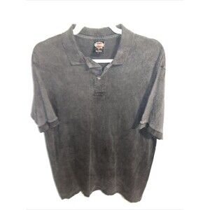 Harley-Davidson Men’s Golf Polo Sz Large Charcoal Gray Activewear Comfort Casual